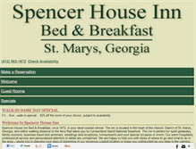 Tablet Screenshot of m.spencerhouseinn.com